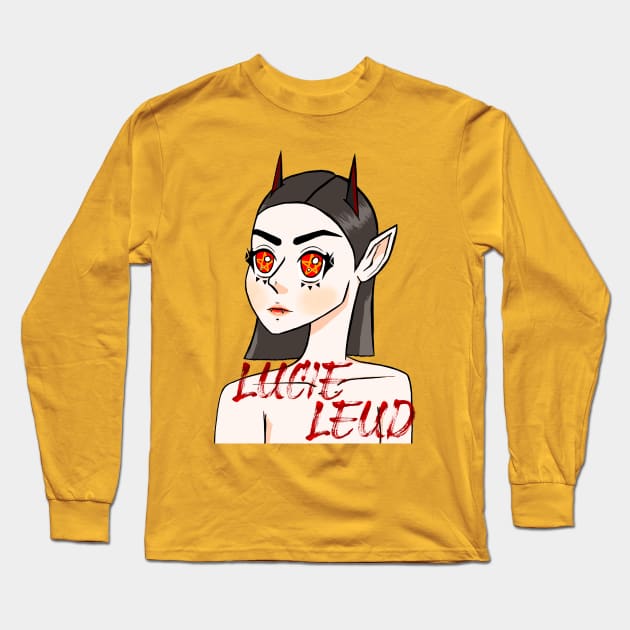 JEALOUS LITTLE DEVIL Long Sleeve T-Shirt by Lucie Leud 